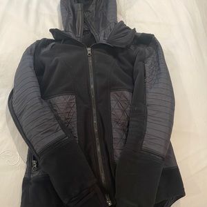 Lululemon Fleecy Keen double full zip quilted jacket size 6